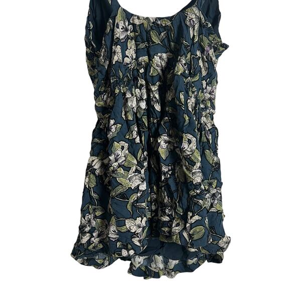 Free People Dear You Blue Floral Print Open Back Mini Dress Size XS - Picture 8 of 11